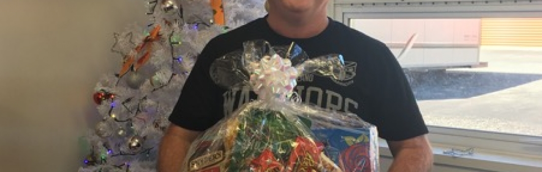 The lucky Goodie Basket winner – Kevin Gallagher